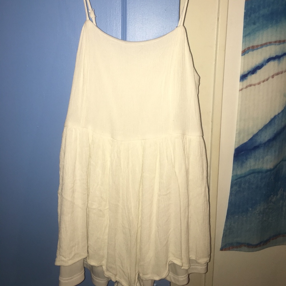 WHITE MINI ROMPER